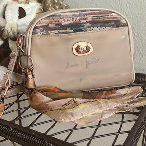 Rustic purse, rose gold with cute designs